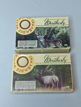 Two Boxes of Weatherby .300 WBY Magnum Ultra-High Velocity 180 Grain Bullets - 1 of 3