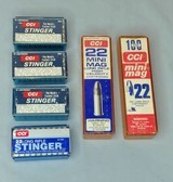 CCI Stinger and Mini-Mag .22 Ammo - 4 Boxes Stinger Hollow Point & 2 Boxes Mini-Mag .22 Long Rifle - 1 of 2