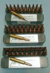 Three Boxes of 20 Each of Safari Arms 378 Weatherby Magnum 270 Grain Barnes X-Bullets - 1 of 3