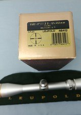 Leupold Vari-X III 3.5-10x40 Silver Scope - In Factory Box - 1999 - 9 of 9