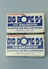 Two Full Boxes of Winchester 375 Big Bore 200 Grain Ammo - 1 of 3