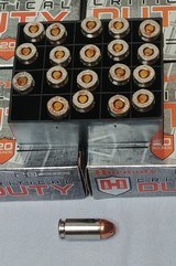 Hornady Critical Duty 40 S&W 175 Grain FlexLock Ammo - Four Full Boxes - 80 Rounds - 3 of 4