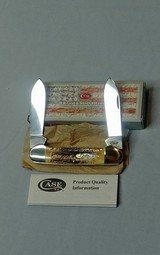 Case XX 6.52131 SS Bone Stag Handles - Canoe - NIB