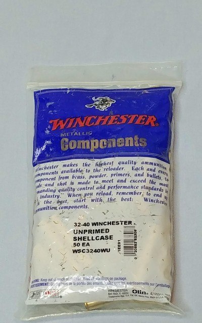 Sealed Bag of 50 Winchester 32-40 Win Brass - New Unprimed