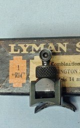 Lyman No. 1 R14 Rear Peep Sight for Remington 14 & 141 - Includes Factory Box and Screws - 3 of 9