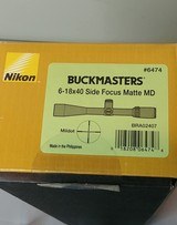 Nikon Buckmasters 6-18x40 Side Focus Matte MD MilDot Scope in Box with Sunshade - Image 11 of 14