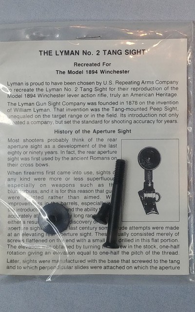 Lyman No. 2 Tang Sight for Winchester Model 1894 - NOS - Image 2 of 10