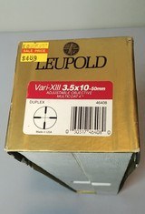 Leupold Vari-X III 3.5-10x50 AO Duplex Reticle Gloss Scope w/ Box - Made in 1993 - Image 12 of 12