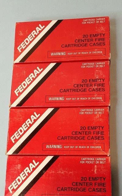 Four Boxes of Federal 30 American Unprimed Brass - Never Fired - New Old Stock - Image 2 of 3