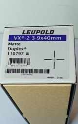 Leupold VX-IIc 3-9x40 Matte Duplex Scope w/ Box and Papers - 13 of 14