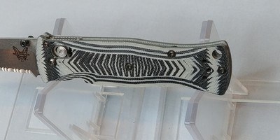 Benchmade 531S Mel Pardue Design Blue Class 154CM Knife w/ Box and Paper - Image 3 of 11