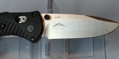 Benchmade 585 Mini Barrage Osborne Design 154CM Assisted Opening Knife w/ Box - Image 5 of 10