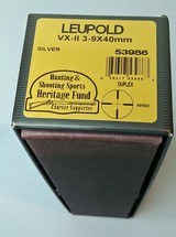 Leupold VX II 3-9x40 Silver Scope in Box with Papers - 8 of 12