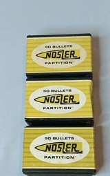 Three Factory Sealed Boxes of Nosler 30 Caliber .308 180 Grain Partition Bullets - Image 2 of 2