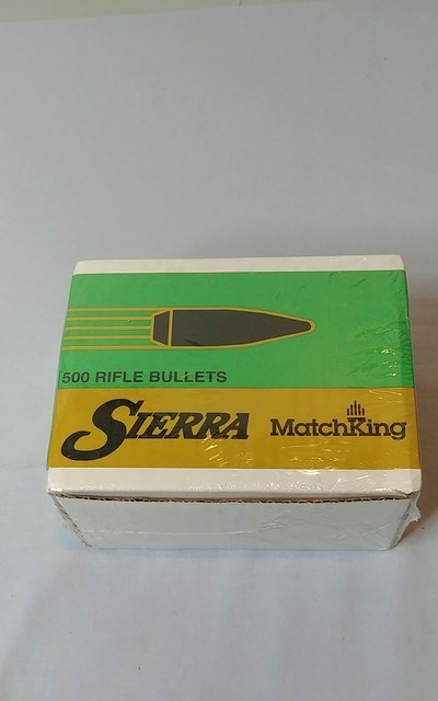 500 Sierra MatchKing 30 Cal .308 155 Grain Hollow-Point Boat-Tail HPBT Match Bullets - 2155C - Sealed Box.   - Image 2 of 2