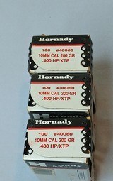 Three Boxes Hornady XTP 10mm 200 Grain .400 HP/XTP - Sealed Boxes - Image 1 of 2