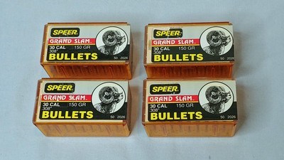 Four Sealed Boxes of Speer Grand Slam .30 Caliber 150 Grain Soft-Point Bullets - 50 per box - Image 1 of 3