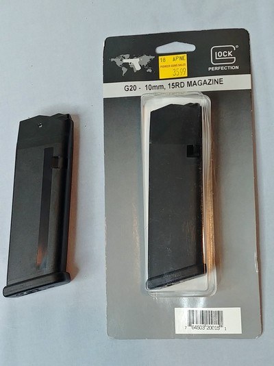 Two Glock 20 G20 Magazines - One 10 Shot and One 15 Shot - Both New - Image 1 of 4