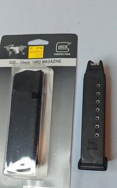 Two Glock 20 G20 Magazines - One 10 Shot and One 15 Shot - Both New - Image 4 of 4