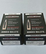 Nosler Accubond 375 Caliber 260 Grain - One Sealed Box of 50 and One Partial Box of 36 - Image 1 of 3