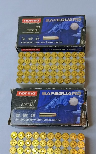 Norma SafeGuard Home Defense 38 Special 158 Grain Hollow-Point Bullets - Two Boxes.50 per Box. - Image 3 of 5