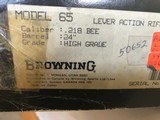 Browning Model 65 high grade .218 Bee - 2 of 15