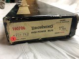 1964 Browning HP Safari rifle, .222 Rem mag, NIB, unfired & unassembled. - 2 of 15