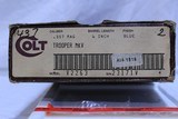 Colt Trooper Mark V Blued 6" still in original box and cosmoline Manufactured 1984 - 2 of 7