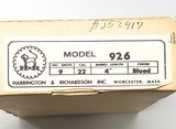 Harrington & Richardson 926 .22 Revolver New in Box never fired - 12 of 13