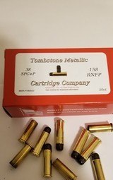 38 SPL +P 158 RNFP 50 rnds New Production Tombstone Metallic Cartridge Company - 1 of 3