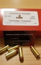 44 SPL 44 Special RNFP Hi-Tek coated 50 rnds New Production Tombstone Metallic Cartridge Company - 3 of 3