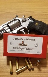 357 Magnum 125 grain JHP 50 rnds New Production Tombstone Metallic Cartridge Company - 1 of 3