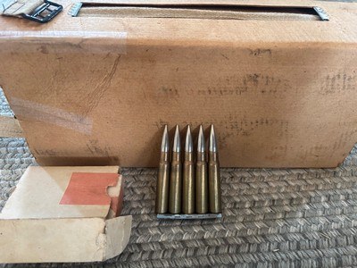 Vintage 1949 7.92x57 Military Ammo 5 Round Stripper-300 rounds - Image 1 of 8