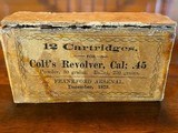 Frankford Arsenal COLT .45 Ammo. Dec 1873
Rare 12 pack. Benet primed SAA - 1 of 15