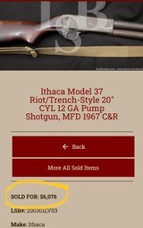Ithaca Model 37 / Riot .12GA - 15 of 15