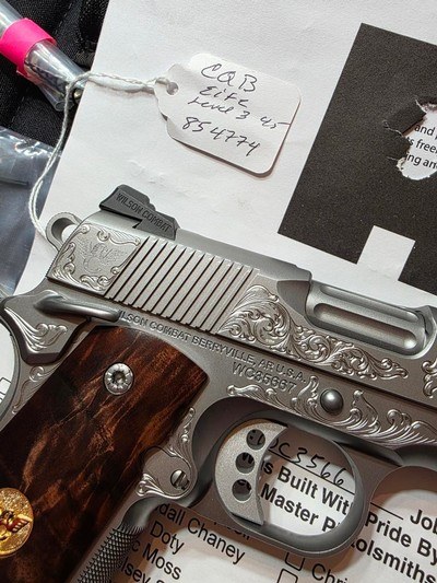 Wilson Combat Factory Engraved Level 3 45 ACP - Image 2 of 7