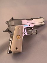 Colt MKIV Series 80 Officers Model CUSTOM Bright Polished Stainless with box, docs, presentation case - 11 of 15