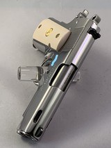 Colt MKIV Series 80 Officers Model CUSTOM Bright Polished Stainless with box, docs, presentation case - 5 of 15