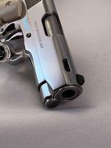 Colt MKIV Series 80 Officers Model CUSTOM Bright Polished Stainless with box, docs, presentation case - 9 of 15