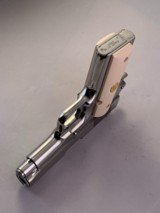 Colt MKIV Series 80 Officers Model CUSTOM Bright Polished Stainless with box, docs, presentation case - 6 of 15