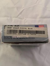 RARE PSP .25 Baby Browning in factory box with docs-99.9% condition! - 3 of 12