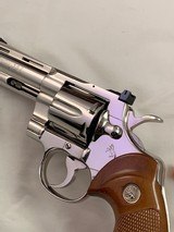 1973 Colt Python 357/.38 w/4 in. barrel & nickel finish in box from private collector - 9 of 13