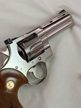 1973 Colt Python 357/.38 w/4 in. barrel & nickel finish in box from private collector - 11 of 13