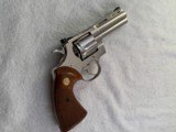 1973 Colt Python 357/.38 w/4 in. barrel & nickel finish in box from private collector - 4 of 13