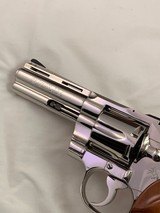 1973 Colt Python 357/.38 w/4 in. barrel & nickel finish in box from private collector - 8 of 13