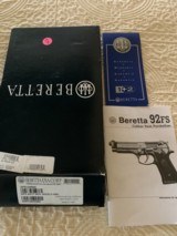 RARE COLLECTIBLE-1 of only 700 made-Beretta 92FS Inox NWTF 2015 Gun of the Year - 2 of 8