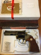 1978 Colt Diamondback 22lr revolver-Colt Blue with 4 inch barrel in box with docs