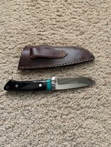 NEW Wild Blades Custom Fixed Blade 9 inch knife with buffalo horn - 2 of 3