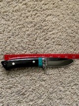 NEW Wild Blades Custom Fixed Blade 9 inch knife with buffalo horn - 3 of 3