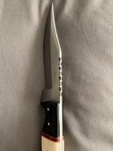 NEW Bone handle custom hand made knife and leather sheath - 4 of 6